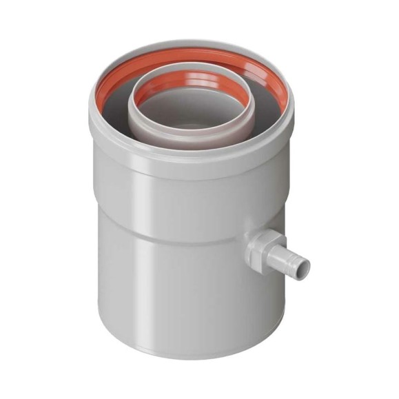 Конденсатоотводчик KRATS коаксиальный, универсальный D 60/100 CT60100 Конденсатоотводчик KRATS коаксиальный, универсальный D 60/100 CT60100