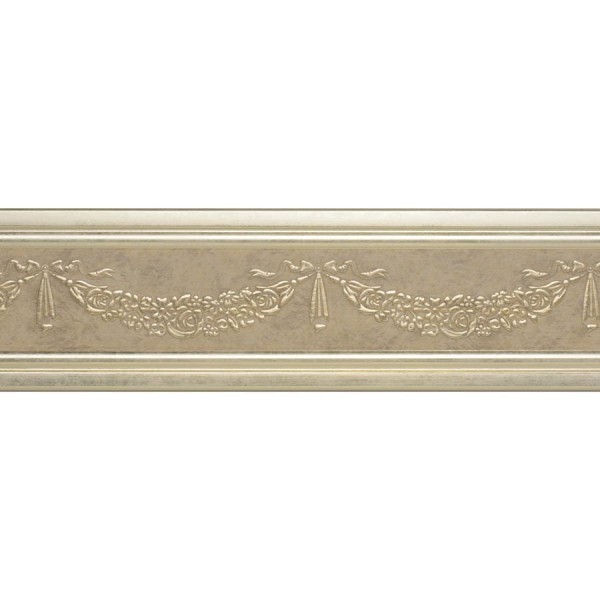 Молдинг Cosca Decor 80-2 Гирлянда цветов платина СПБ051706
