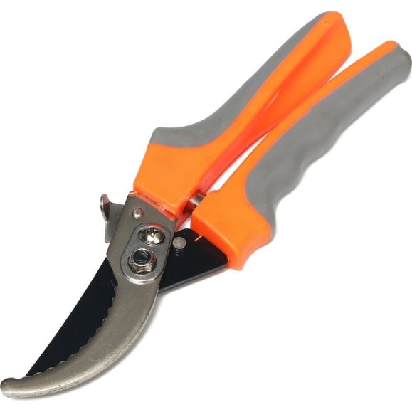Секатор Greengo 9", 23 см, рукоять оражнжево-серый пластик 3028464 Секатор Greengo 9", 23 см, рукоять оражнжево-серый пластик 3028464