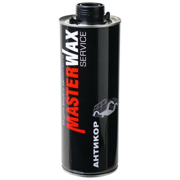 Мастика полимерно-битумная MasterWax MW Service антикор, евробаллон 1 л MW011001