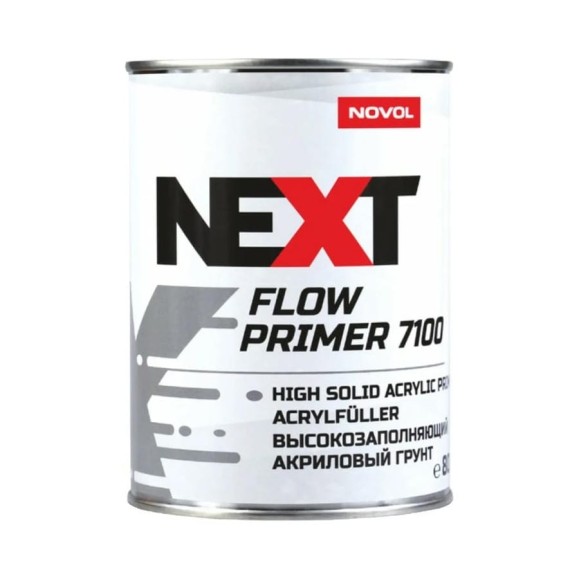 Акриловый грунт NOVOL NEXT FLOW 7100 высокозаполняющий, 4+1, черный, банка 800 мл 90887-90899