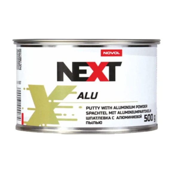 Шпатлевка NOVOL NEXT ALU с алюминием, банка 500 г с отвердителем 90907 Шпатлевка NOVOL NEXT ALU с алюминием, банка 500 г с отвердителем 90907