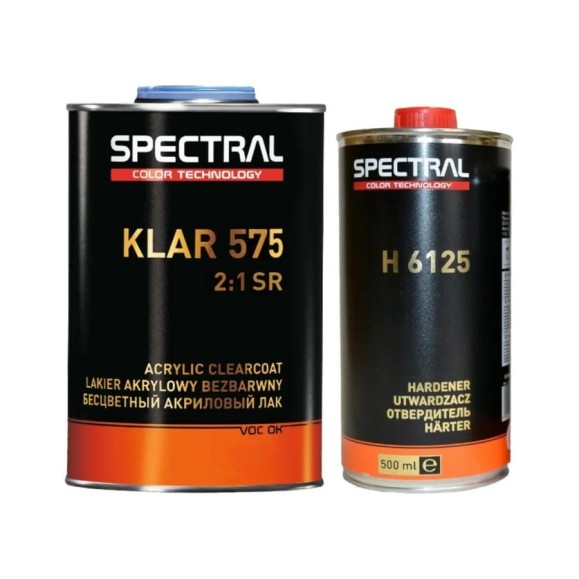 Акриловый лак NOVOL SPECTRAL KLAR 575 2К прозрачный, 2+1, банка 1 л, с отвердителем 0.5 л 88001 Акриловый лак NOVOL SPECTRAL KLAR 575 2К прозрачный, 2+1, банка 1 л, с отвердителем 0.5 л 88001