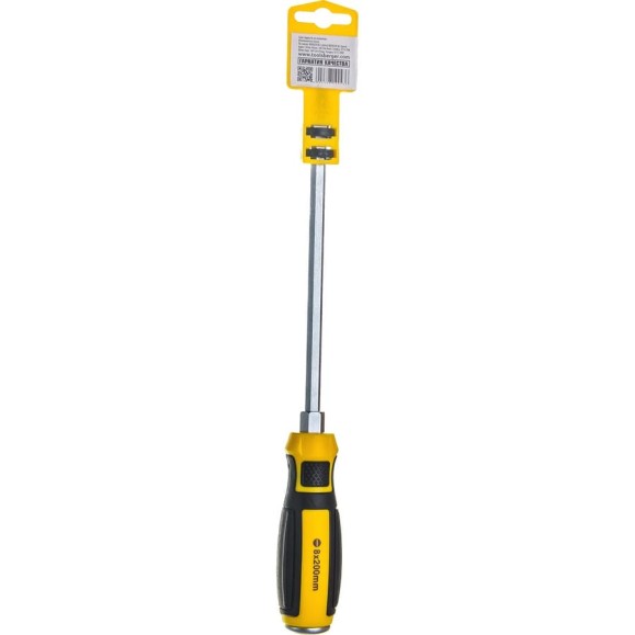 Ударная шлицевая отвертка с шестигранником SL8*200мм Berger BG BG1036 Ударная шлицевая отвертка с шестигранником SL8*200мм Berger BG BG1036