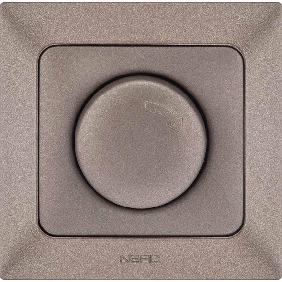 Диммер NE-AD 800W, 250В, 10А, Aras, Мокка,  1/10/100, 93-125-10