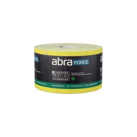 Бумага наждачная (50 м; 115 мм; Р40; желтая) Abraforce 53087 Бумага наждачная (50 м; 115 мм; Р40; желтая) Abraforce 53087