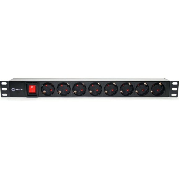 Блок розеток 5bites 8 розеток, огнеупорный пластик, 1U, 19" PDU819P-08 Блок розеток 5bites 8 розеток, огнеупорный пластик, 1U, 19" PDU819P-08