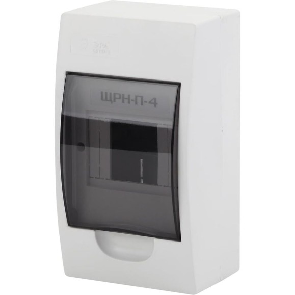 Навесной бокс ЭРА SIMPLE ЩРН-П-4 модуля, пластик IP41 Б0041521