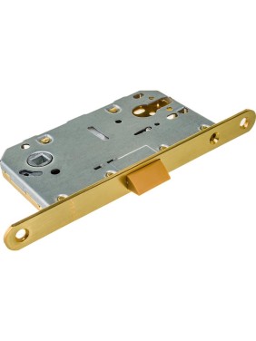 Межкомнатный замок под цилиндр Fuaro PLASTIC P85C-50 SG матовое золото 33629