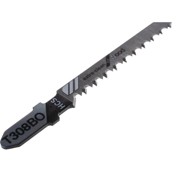 Полотна пильные Т 308 BO Extraclean for Wood для лобзика 5 шт. (117 мм; HCS) Bosch 2608663868