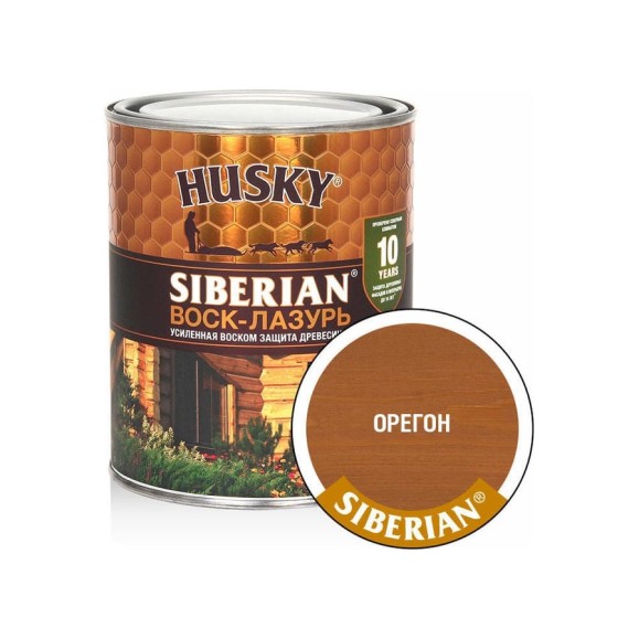 Воск-Лазурь HUSKY SIBERIAN орегон 0,9 л 29982