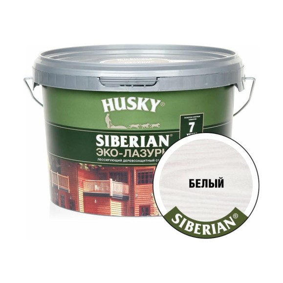 Эко-лазурь HUSKY белый 2,5 л 25192