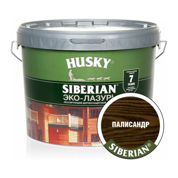Эко-лазурь HUSKY палисандр 9 л 25229