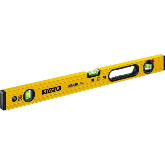 Уровень STAYER Leader 600 мм строительный фрезерованный 3466-060_z01