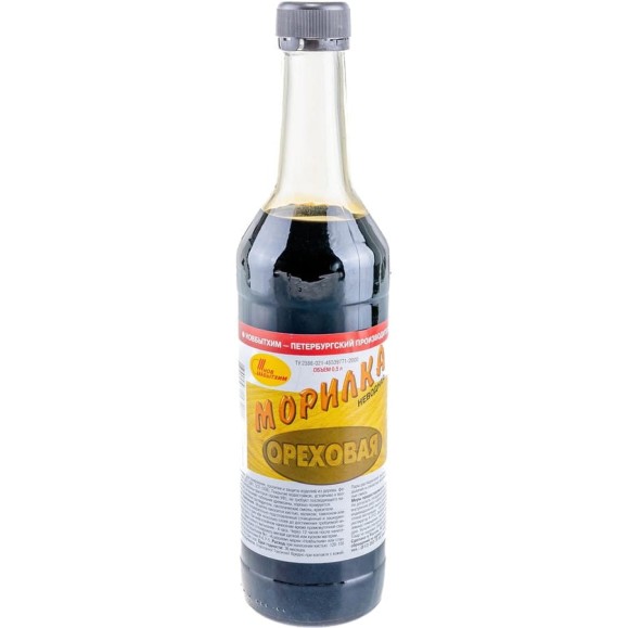 Неводная морилка НОВБЫТХИМ орех, 0.5 л 1805