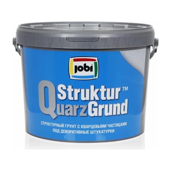 Кварцевый структурный грунт под декоративные штукатурки JOBI STRUKTURQUARZGRUND 10 л 12219