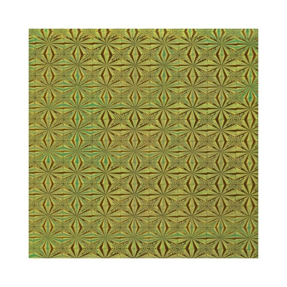 Самоклеящаяся плёнка FARBE (голография желтая; 0.45x2 м) 6018