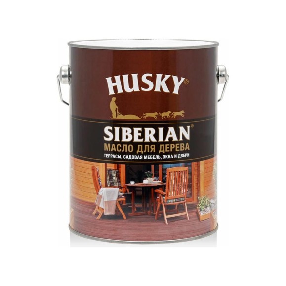 Масло для дерева HUSKY SIBERIAN 2,7 л 26940 Масло для дерева HUSKY SIBERIAN 2,7 л 26940