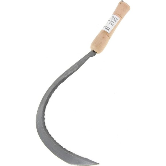 Серп СИМАЛЕНД Травник 14", толщина лезвия 2 мм, деревянная рукоять 150777