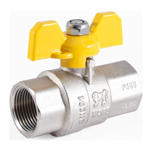 Шаровой кран для газа PROFACTOR PF GAS ручка бабочка, в/в 3/4 дюйма PF GBV 334