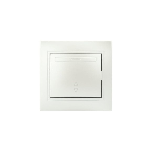 Одноклавишный переключатель Intro Plano 1-103-06 10А-250В, IP20, СУ, перламутр, Б0053752