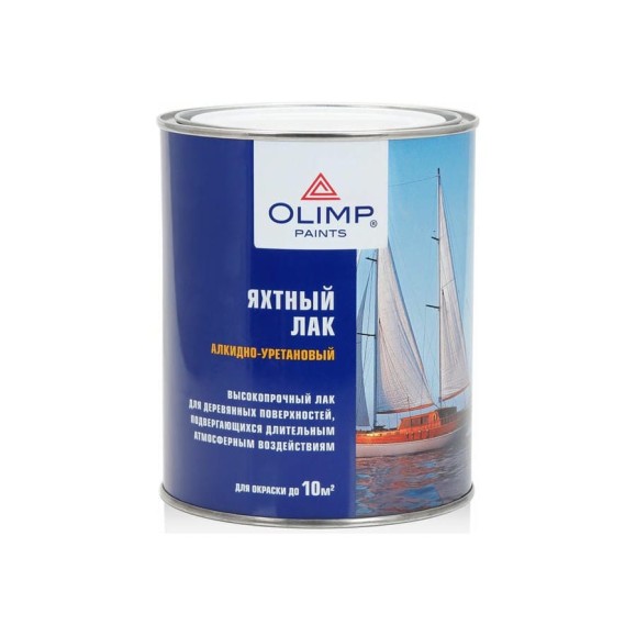 Лак яхтный полуматовый OLIMP 0,9 л 20425 Лак яхтный полуматовый OLIMP 0,9 л 20425