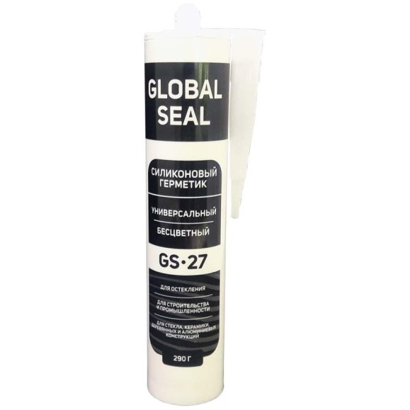 Силиконовый универсальный герметик GlobalSeal GS-27 (прозрачный; 290 гр) 3270013 Силиконовый универсальный герметик GlobalSeal GS-27 (прозрачный; 290 гр) 3270013