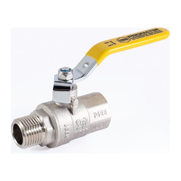 Шаровой кран для газа PROFACTOR PF GAS ручка рычаг, в/н 1/2 дюйма PF GBV 345