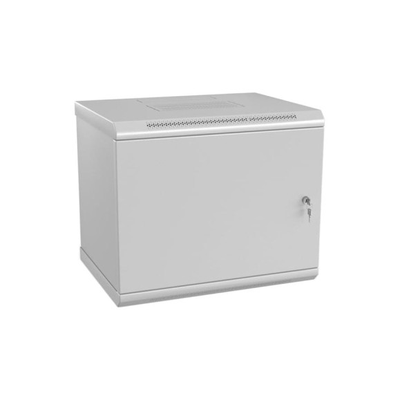 Настенный шкаф Hyperline TWL-1245-SR-RAL7035 19-дюймовый (19"), 12U, 650x600х450мм, металлический 432733