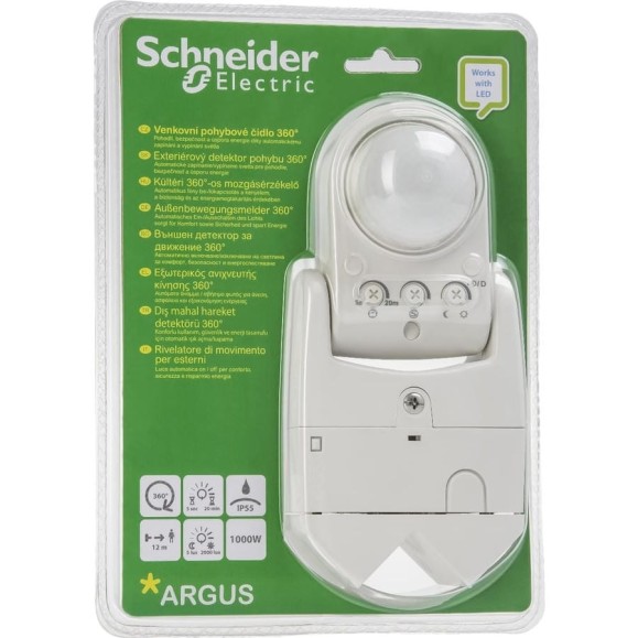 Наружный датчик движения Systeme Electric Argus Standard 360 IP55 блистер SE CCTR1PA08