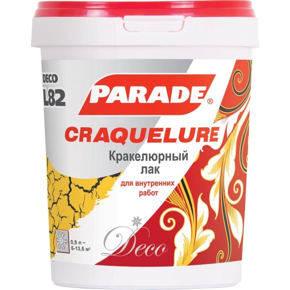 Кракелюрный лак PARADE DECO Craquelure L82 0.9 л Лк-00001954 Кракелюрный лак PARADE DECO Craquelure L82 0.9 л Лк-00001954