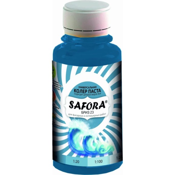 Колеровочная паста SAFORA бриз 100 мл 23