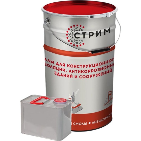 Гидроактивная полиуретановая гидроизоляционная смола гидрофобного типа СТРИМ Аквидур ТС-Н 26,25 кг АДР00ТС000Н