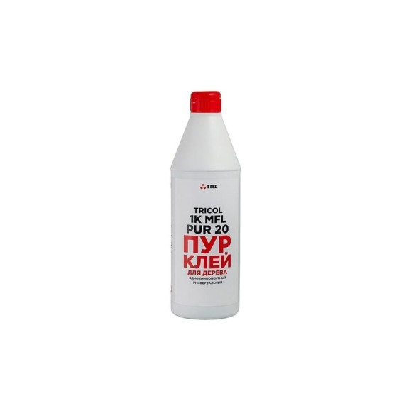 Однокомпонентный универсальный полиуретановый клей для дерева TRICOL 1K MFL PUR.20 бутылка, 1 кг 575