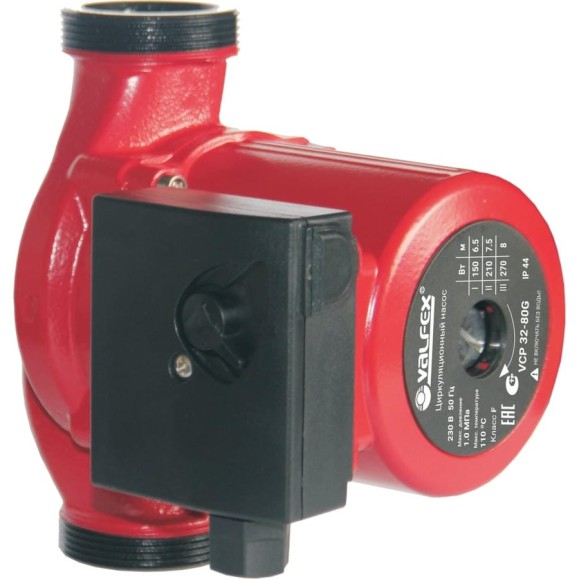 Циркуляционный насос Valfex VCP 32-80G 180 мм, с гайками RS32/8G-180