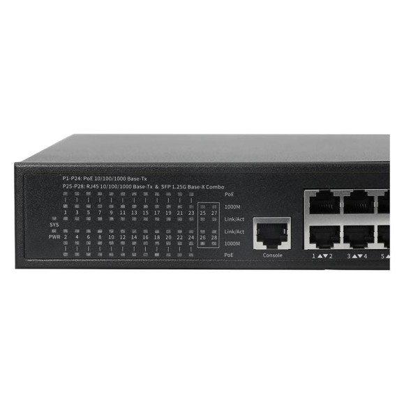 Коммутатор управляемый Amatek AN-SGM28P24-400 L2 400Вт 7000620 Коммутатор управляемый Amatek AN-SGM28P24-400 L2 400Вт 7000620