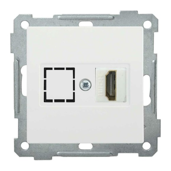 Розетка HDMI IEK РHDMI-0-Б BOLERO, белый EHB10-K01
