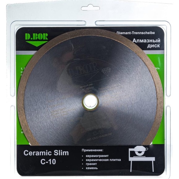 Диск алмазный Ceramic Slim C-10 (250x1.8x30/25.4 мм) D.BOR CS-C-10-0250-030 Диск алмазный Ceramic Slim C-10 (250x1.8x30/25.4 мм) D.BOR CS-C-10-0250-030