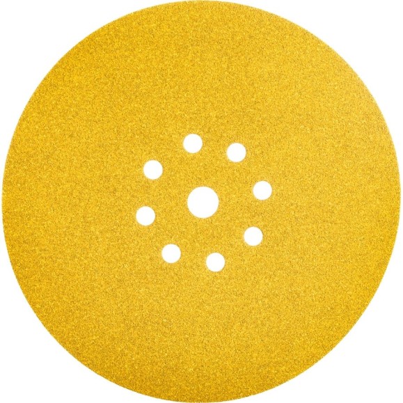 Шлифовальный круг на липучке ABRAFORM Giraffe GOLD 225 мм, 9 отв., Р100 AF-GG-100 Шлифовальный круг на липучке ABRAFORM Giraffe GOLD 225 мм, 9 отв., Р100 AF-GG-100