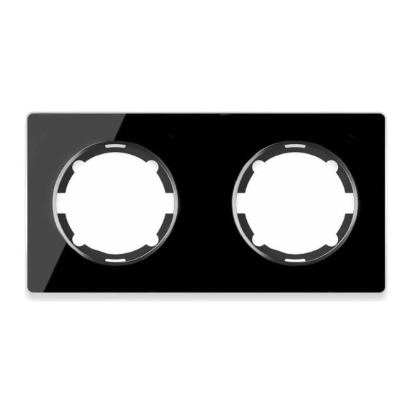 Стеклянная рамка OneKeyElectro Garda (для серии Florence) 2 поста, цвет чёрный 2234940 Стеклянная рамка OneKeyElectro Garda (для серии Florence) 2 поста, цвет чёрный 2234940