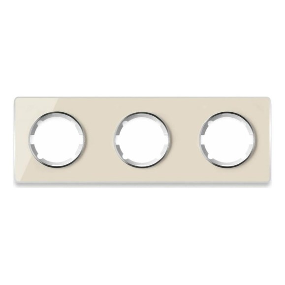 Стеклянная рамка OneKeyElectro Garda (для серии Florence) 3 поста, цвет бежевый 2234931 Стеклянная рамка OneKeyElectro Garda (для серии Florence) 3 поста, цвет бежевый 2234931