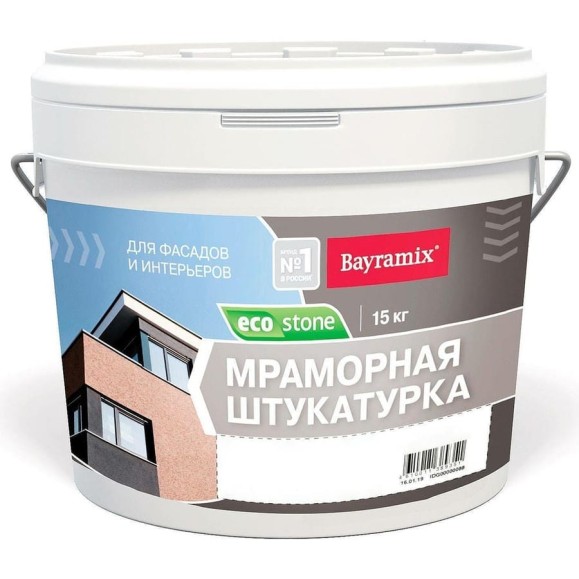 Мраморная штукатурка Bayramix BAY EcoStone 774 15 кг BMES-774-N Мраморная штукатурка Bayramix BAY EcoStone 774 15 кг BMES-774-N