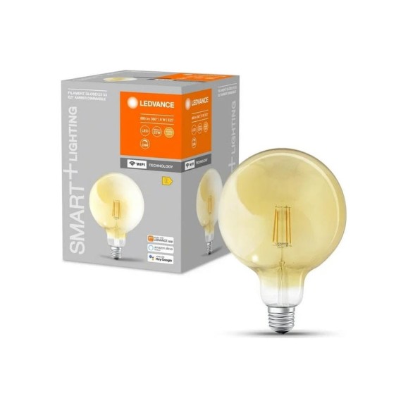 Умная WiFi лампа LEDVANCE SMARTWF G55D 6W/824 230V FILGD E27 4X1 LEDV 4058075609693