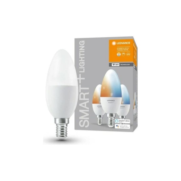 Умная WiFi лампа LEDVANCE Х3 SMART+ WiFi Candle Tunable White 40 5 W/2700…6500K E14 (x3) 4058075485914