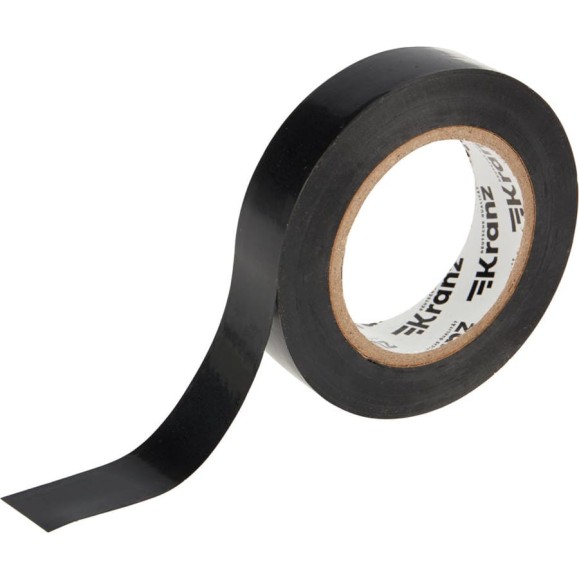 Изолента ПВХ KRANZ 0,13х15 мм, 20 м, черная KR-09-2606