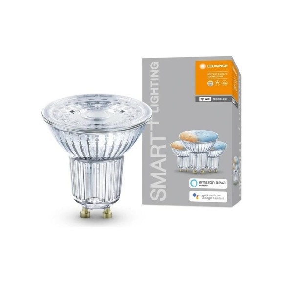 Умная WiFi лампа LEDVANCE Х3 SMART+ WiFi SPOT GU10 Tunable White 40 45° 5 W/2700…6500K GU10 (x3) 4058075486034