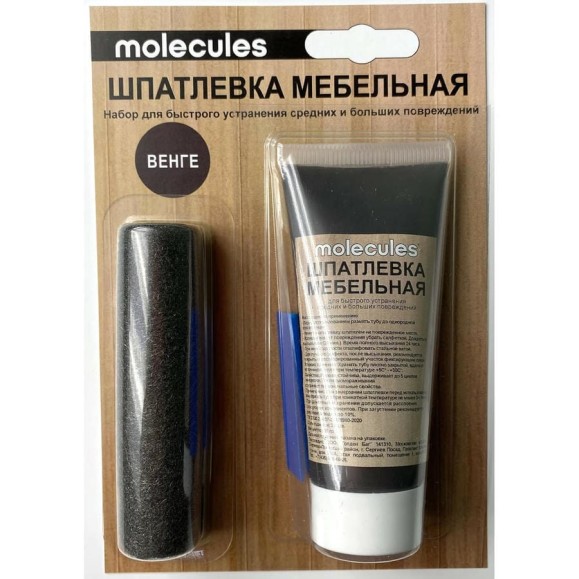 Мебельная шпатлевка Molecules венге KMLS752 Мебельная шпатлевка Molecules венге KMLS752