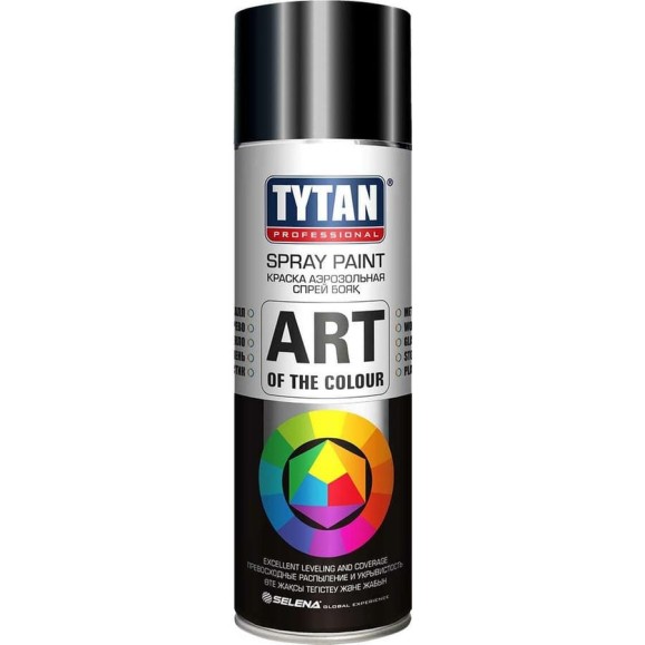 Аэрозольная краска Tytan PROFESSIONAL ART OF THE COLOUR RAL9005, черная глянец 400мл 93809 54037 Аэрозольная краска Tytan PROFESSIONAL ART OF THE COLOUR RAL9005, черная глянец 400мл 93809 54037