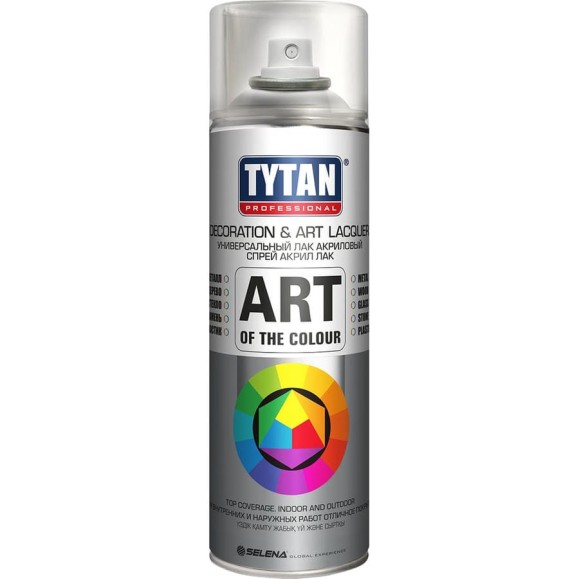 Аэрозольный лак Tytan PROFESSIONAL ART OF THE COLOUR бесцветный матовый 400 мл 62376 212195 Аэрозольный лак Tytan PROFESSIONAL ART OF THE COLOUR бесцветный матовый 400 мл 62376 212195