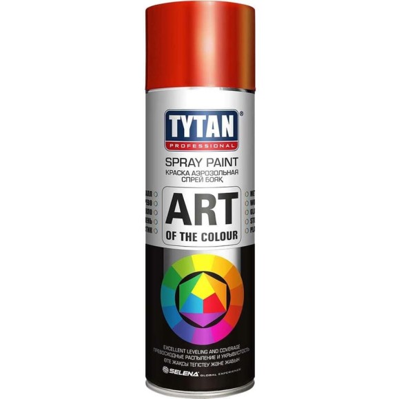 Аэрозольная краска Tytan PROFESSIONAL ART OF THE COLOUR RAL3020, красная 400мл 93649 54032